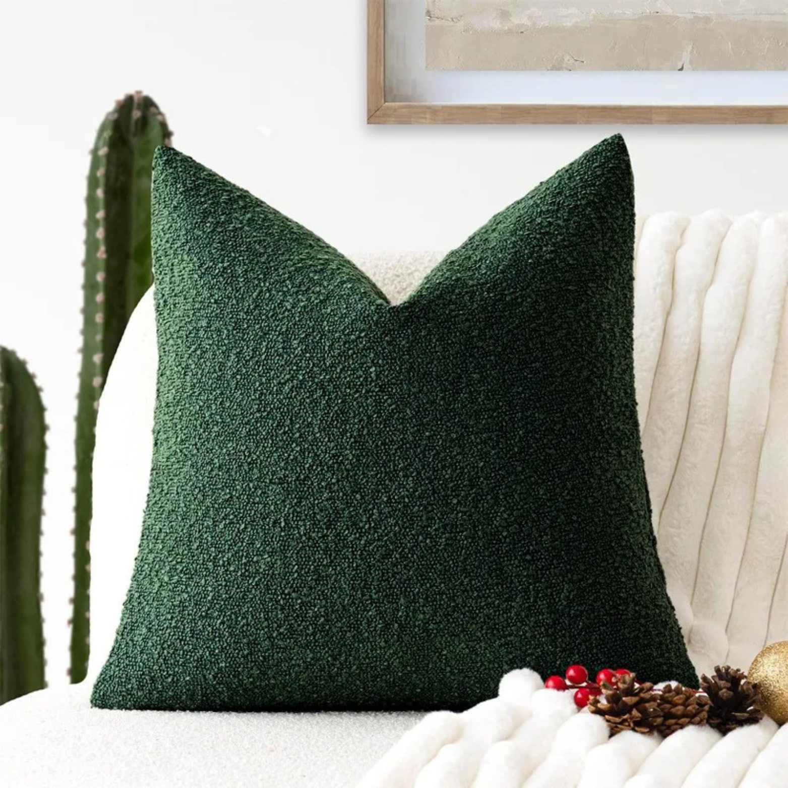 Kuddfodral Bouclé Polyester