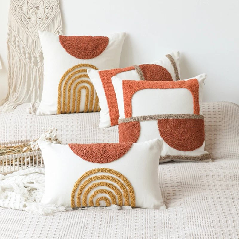 Kuddöverdrag Boho Flätad Bågmönster