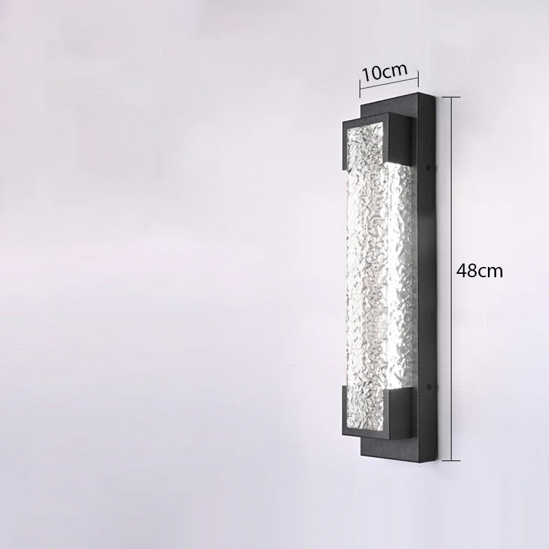 LED-kaskad stålvägglampa