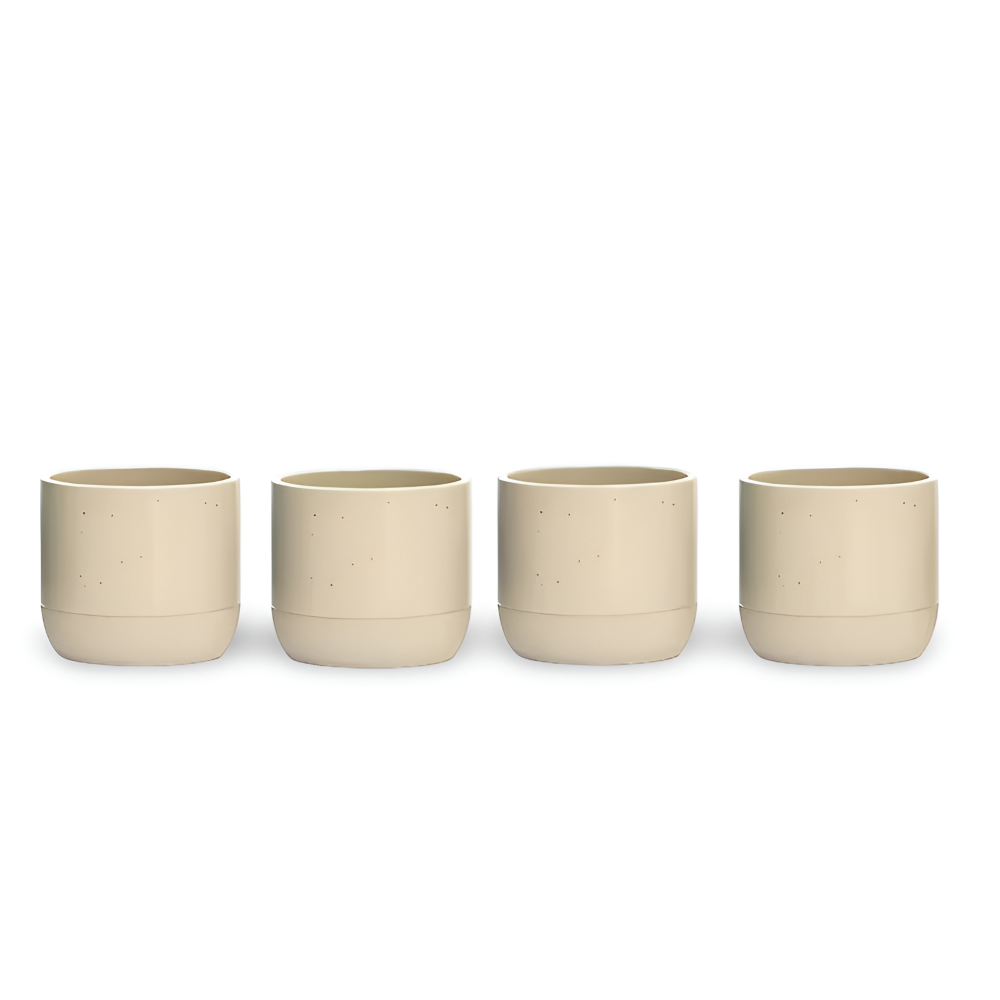 Keramik Kaffekoppar Set (230 ml) – 4-delat Muggar för Kaffe och Te