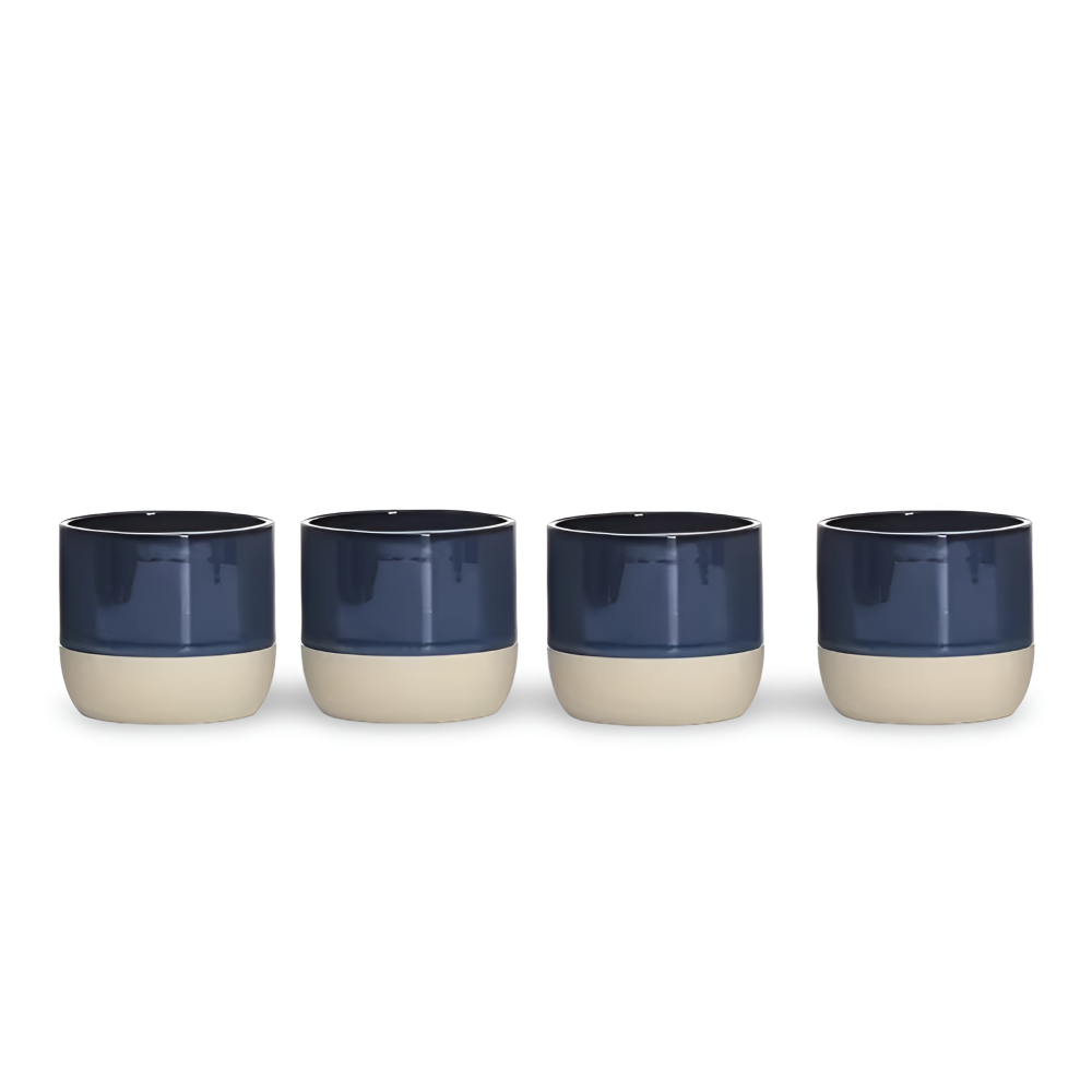 Keramik Kaffekoppar Set (230 ml) – 4-delat Muggar för Kaffe och Te