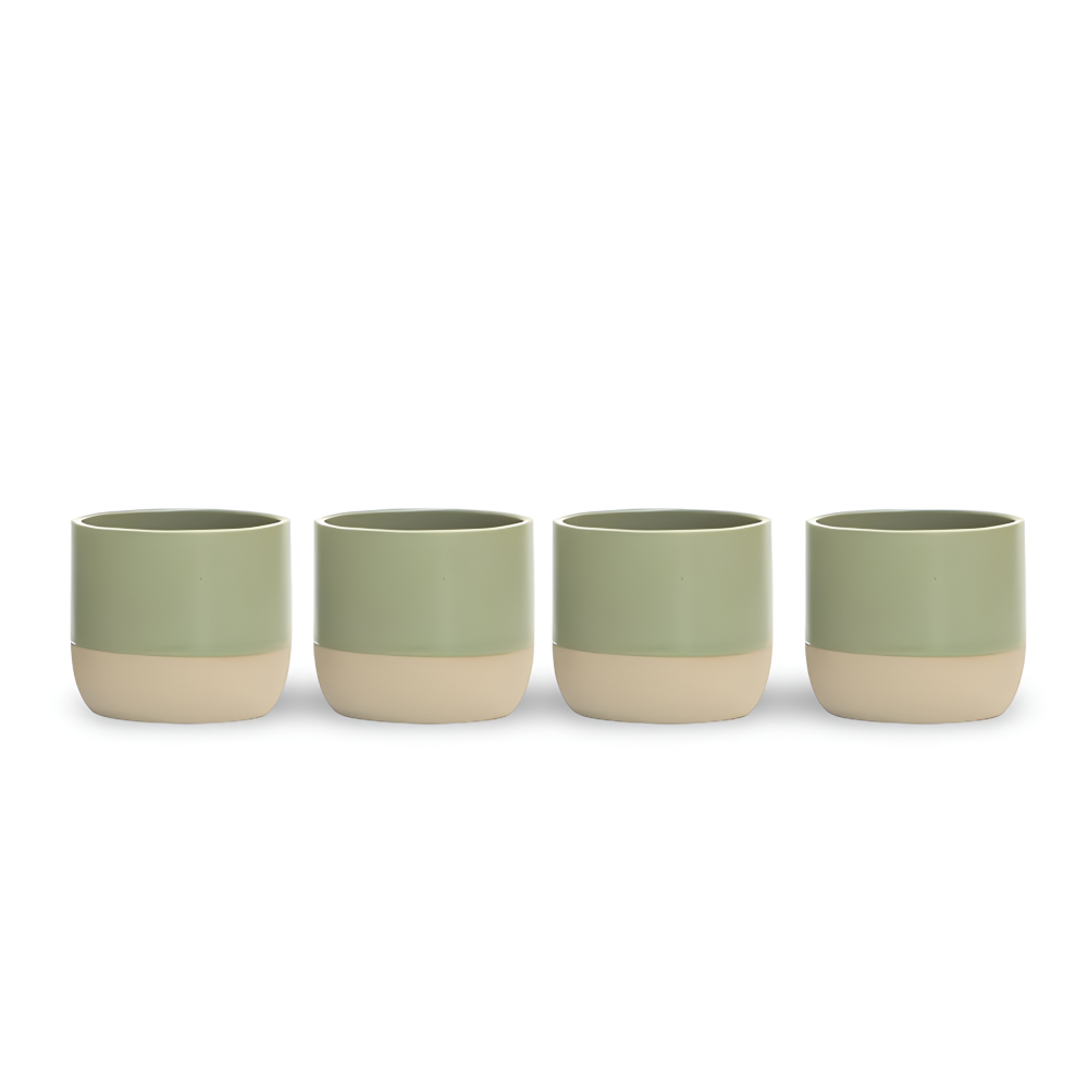 Keramik Kaffekoppar Set (230 ml) – 4-delat Muggar för Kaffe och Te
