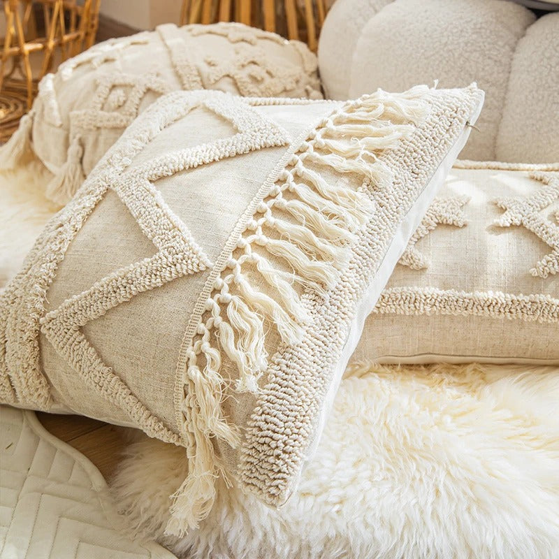 Tovad Kuddfodral Beige Boho