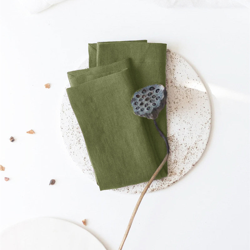 Bordstablett och servettset i ramiefiber