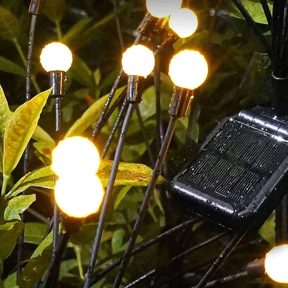 Solcellslampor för trädgård, 2-pack, 70 cm, 6 LED