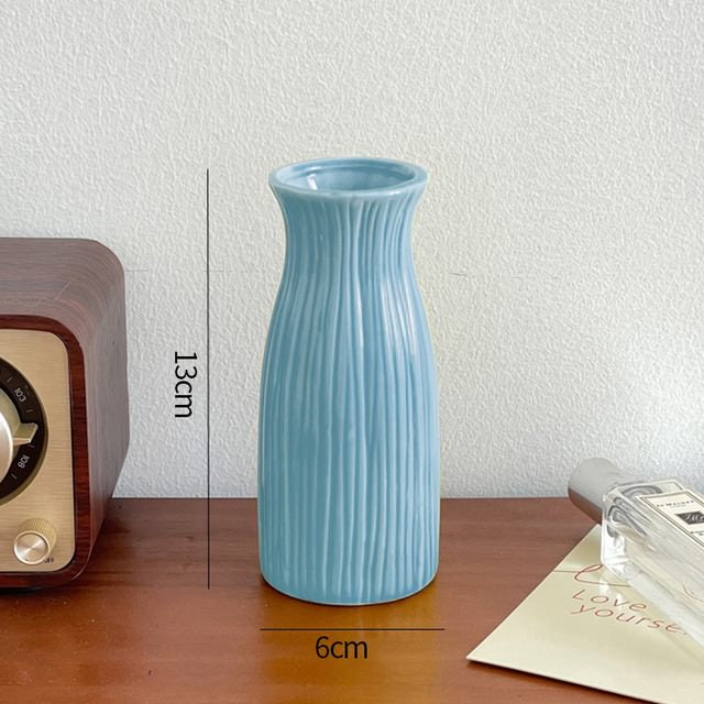 Keramiskt blomvas minimalistisk design