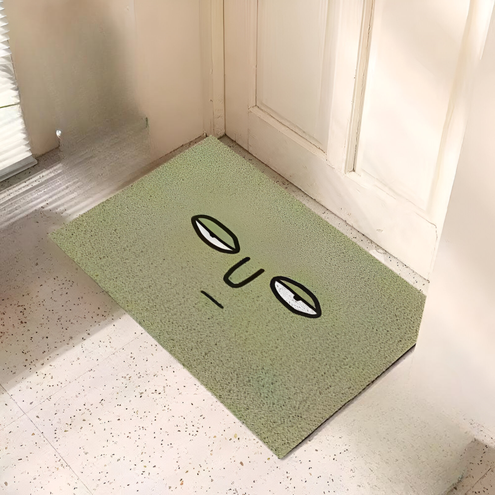 Halkfri PVC Dörrmatta med Smiley-ansikte Entrématta