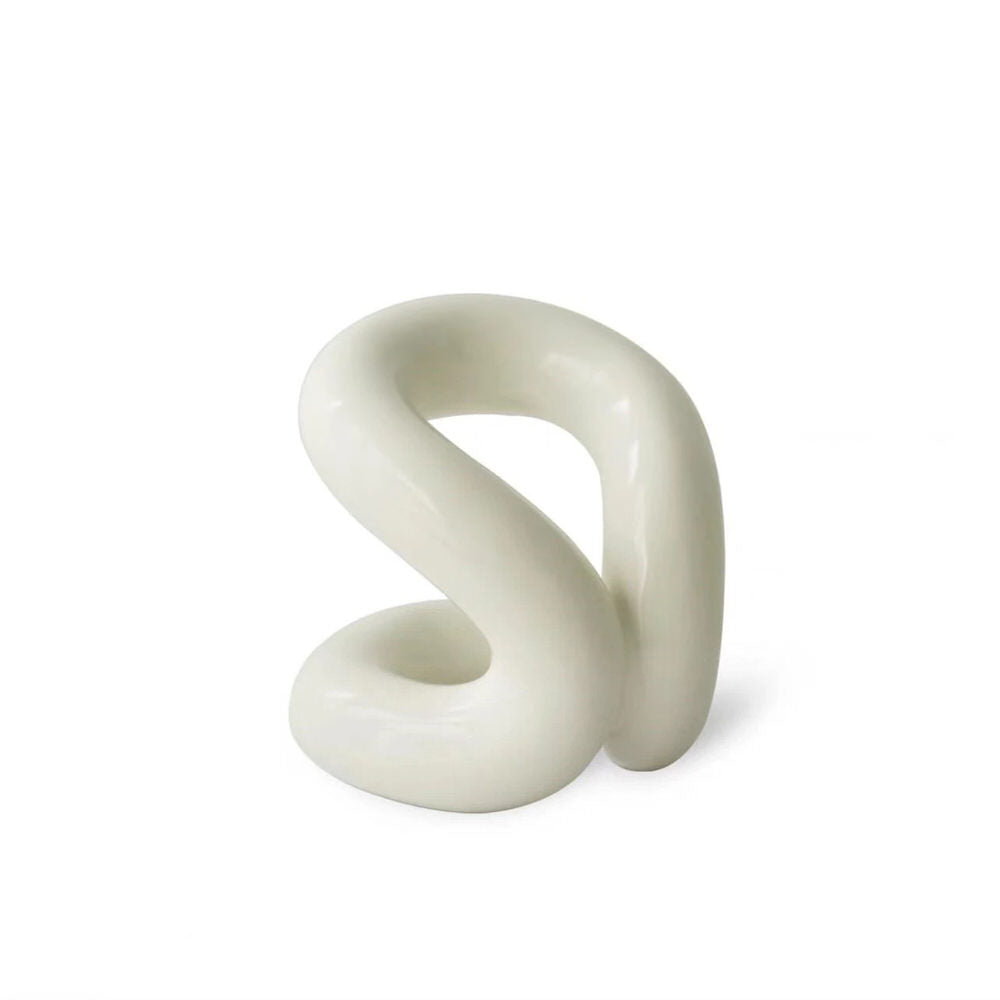 Keramiskt sminkborstställ med kurvig design