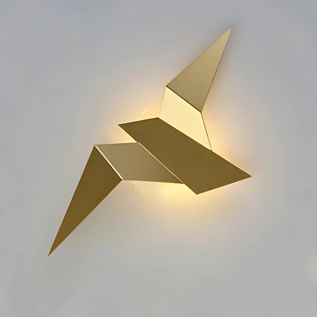 Vägglampa Origamidesign För Inomhusbelysning
