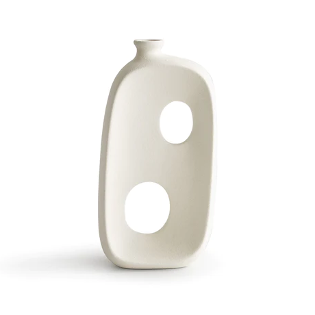 Keramisk ihålig vas abstrakt design