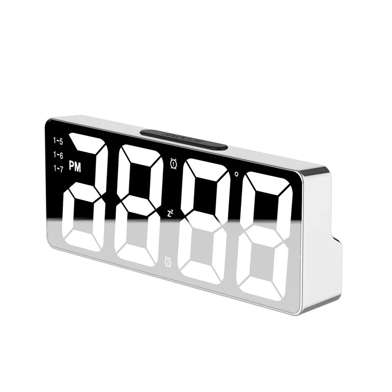 Digital väckarklocka med USB-ström och batterialternativ