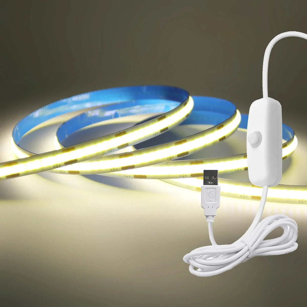 LED Ljuslist Med COB Teknik Och USB