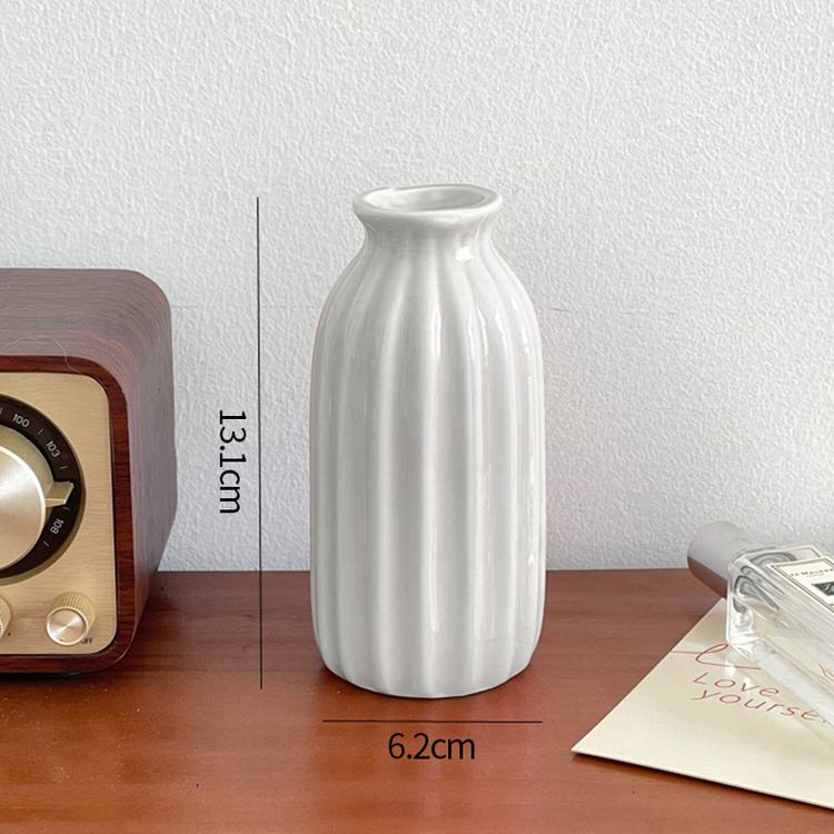 Keramiskt blomvas minimalistisk design