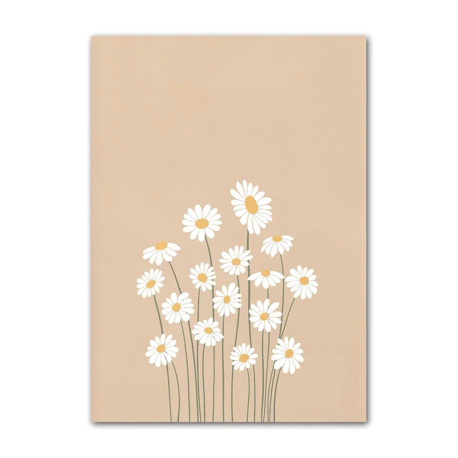 Lerretsväggkonst Minimalistisk Ljusbrun