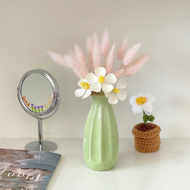 Keramiskt blomvas minimalistisk design
