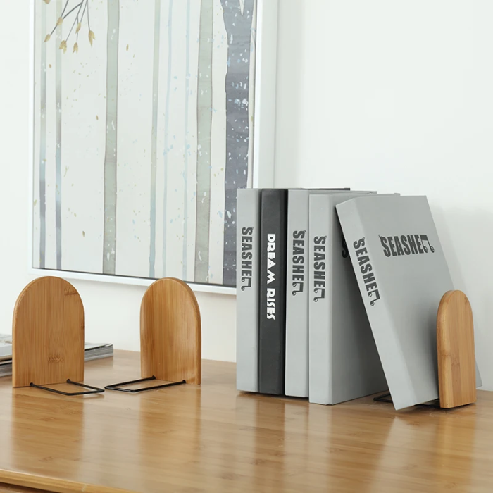 Bokställhållare med minimalistisk design