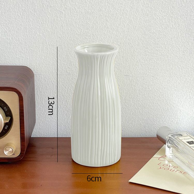 Keramiskt blomvas minimalistisk design
