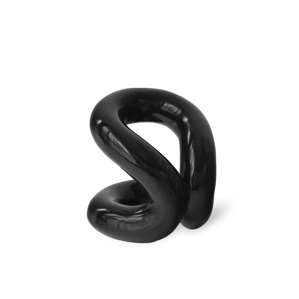 Keramiskt sminkborstställ med kurvig design