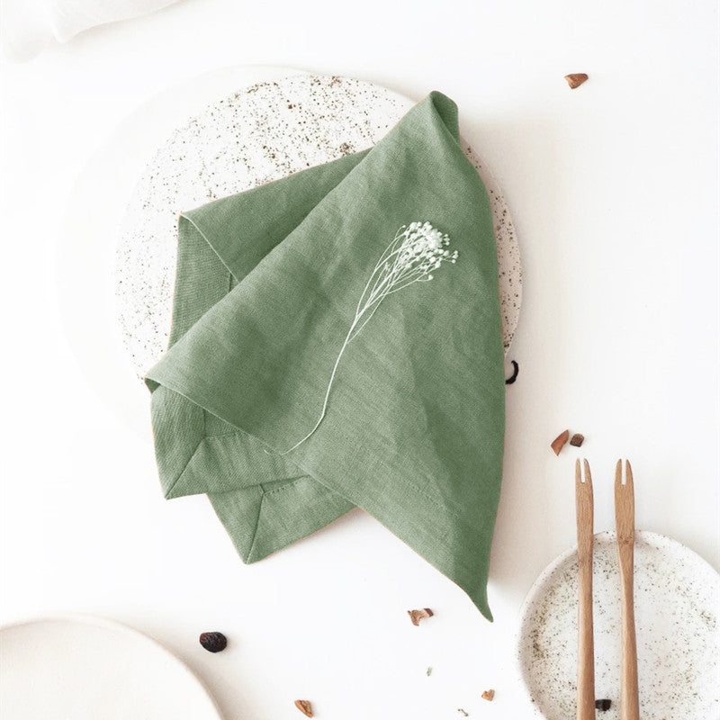 Bordstablett och servettset i ramiefiber