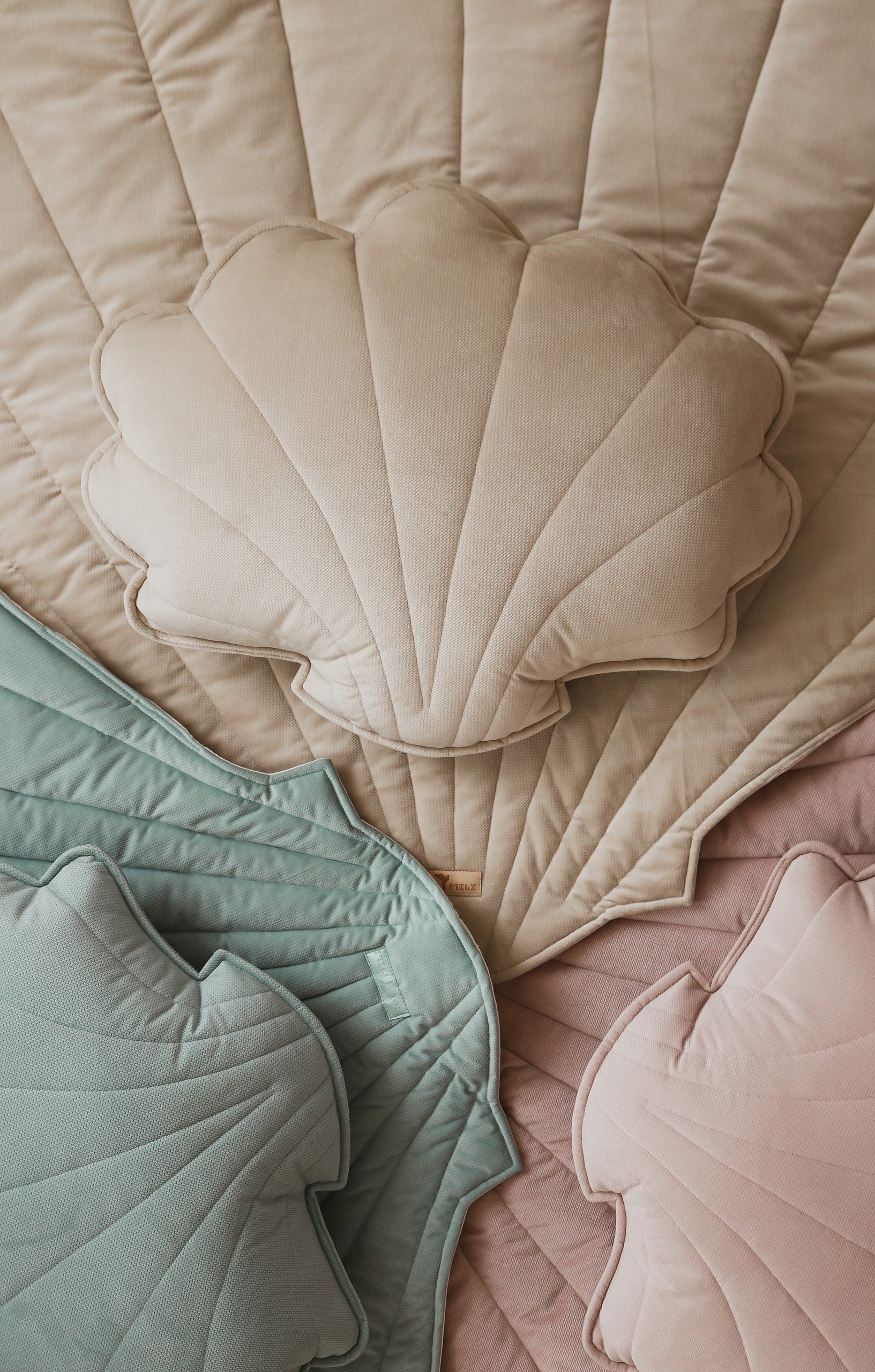 Lekmatta Ekologisk Bomullsvelour Beige