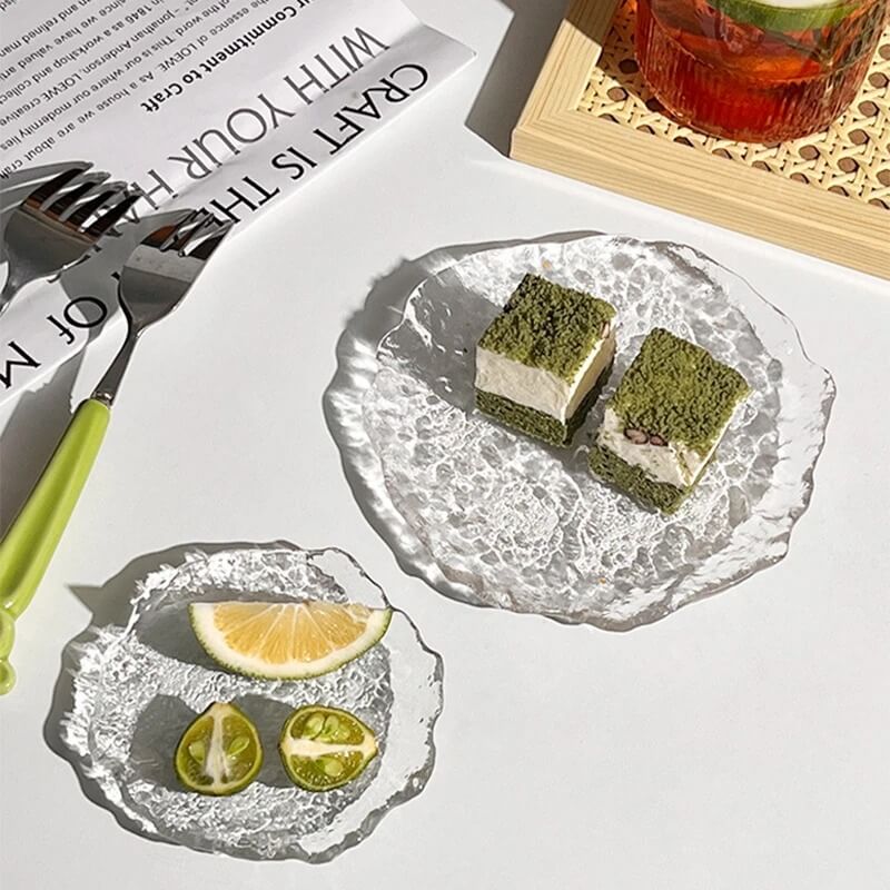 Glas Smyckesfat med Bubbligt Mönster