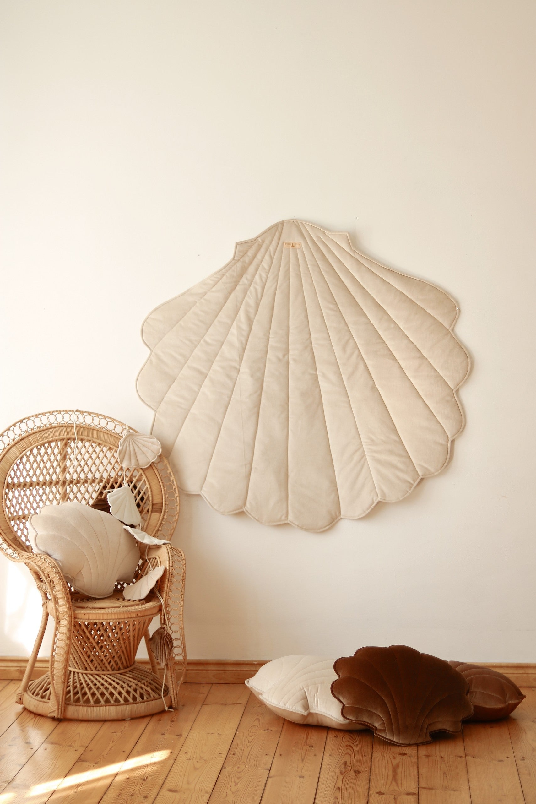 Lekmatta Ekologisk Bomullsvelour Beige