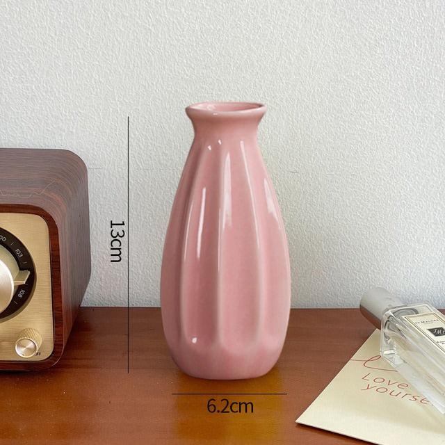 Keramiskt blomvas minimalistisk design