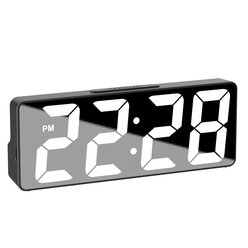 Digital Väckarklocka Med LED Display Och Temperaturvisning