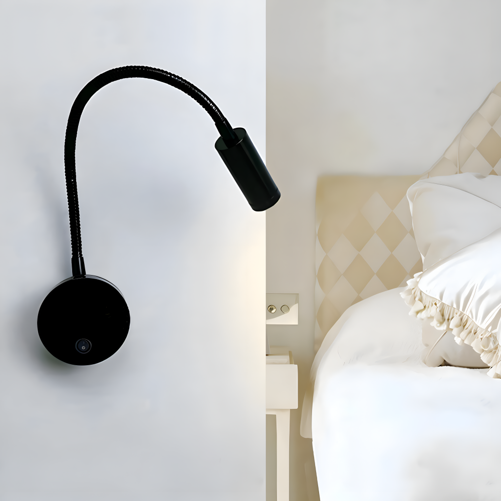 AdjustiSpot - Flexibel Svart LED-Nattlamp