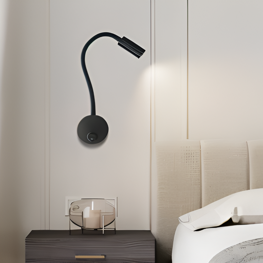 AdjustiSpot - Flexibel Svart LED-Nattlamp