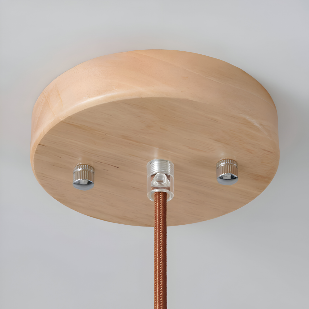 AkariLuxe Pendellampa - Elegant Japansk Mjölkvit Ribbad Glas Hänglampa