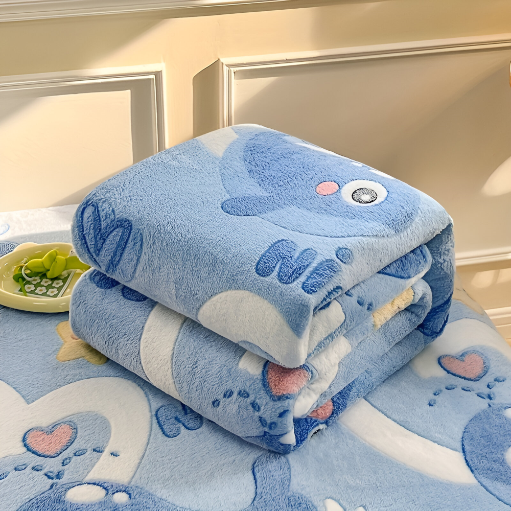 Allsäsongs-korallfleece Filt - Mjuk, Maskintvättbar Filt för Hemmet, Kontoret och som Present