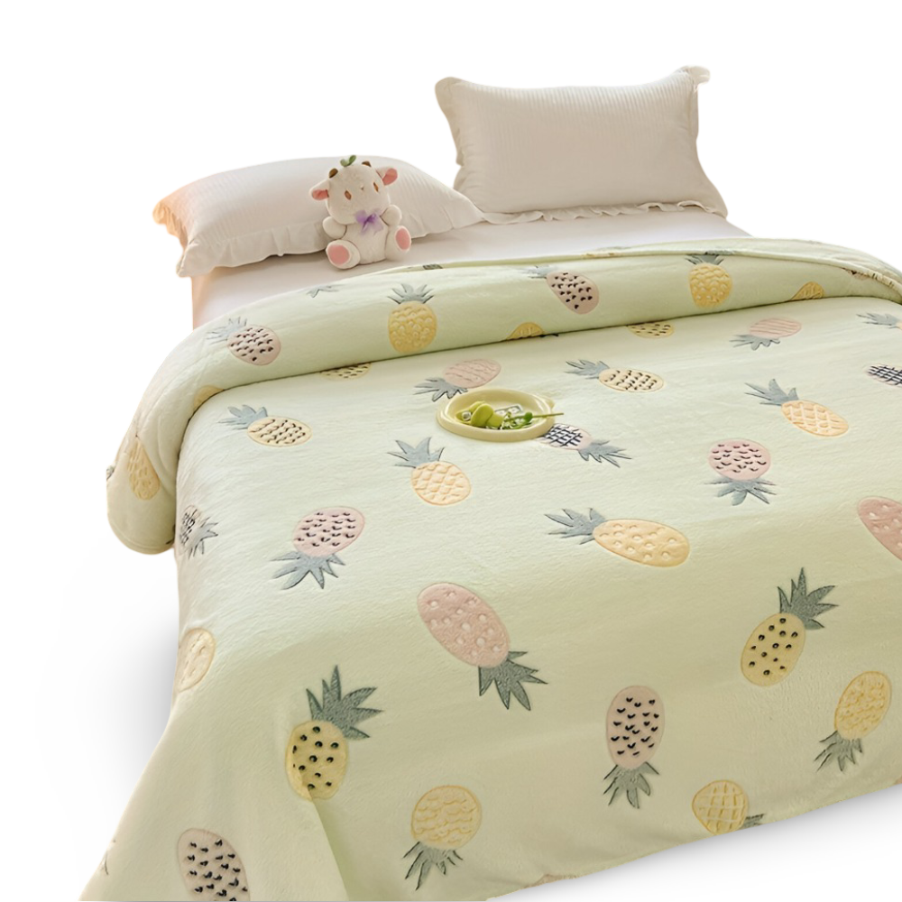 Allsäsongs-korallfleece Filt - Mjuk, Maskintvättbar Filt för Hemmet, Kontoret och som Present