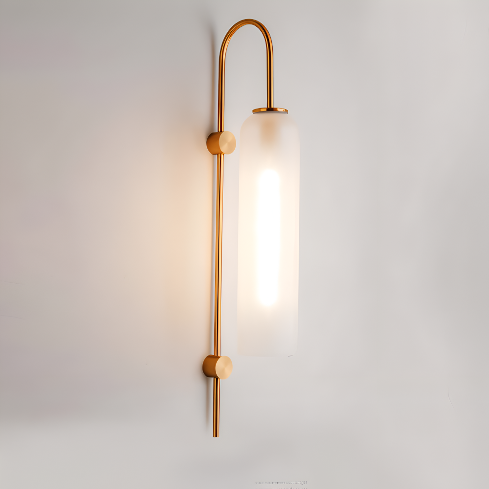 Archy Vägglampa - Blå & Vit Glasrör Vägglampa - Nordisk Vägglampdesign - Dekor Vägglampor LED
