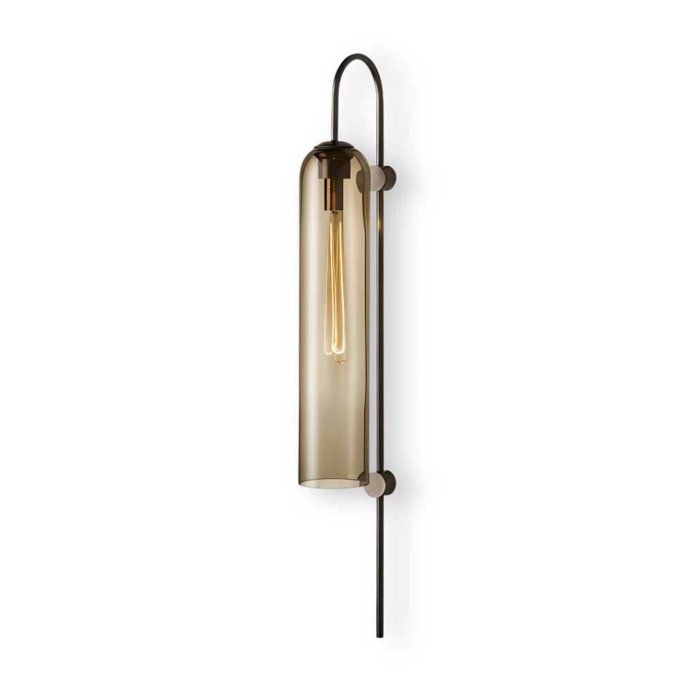 Archy Vägglampa - Blå & Vit Glasrör Vägglampa - Nordisk Vägglampdesign - Dekor Vägglampor LED