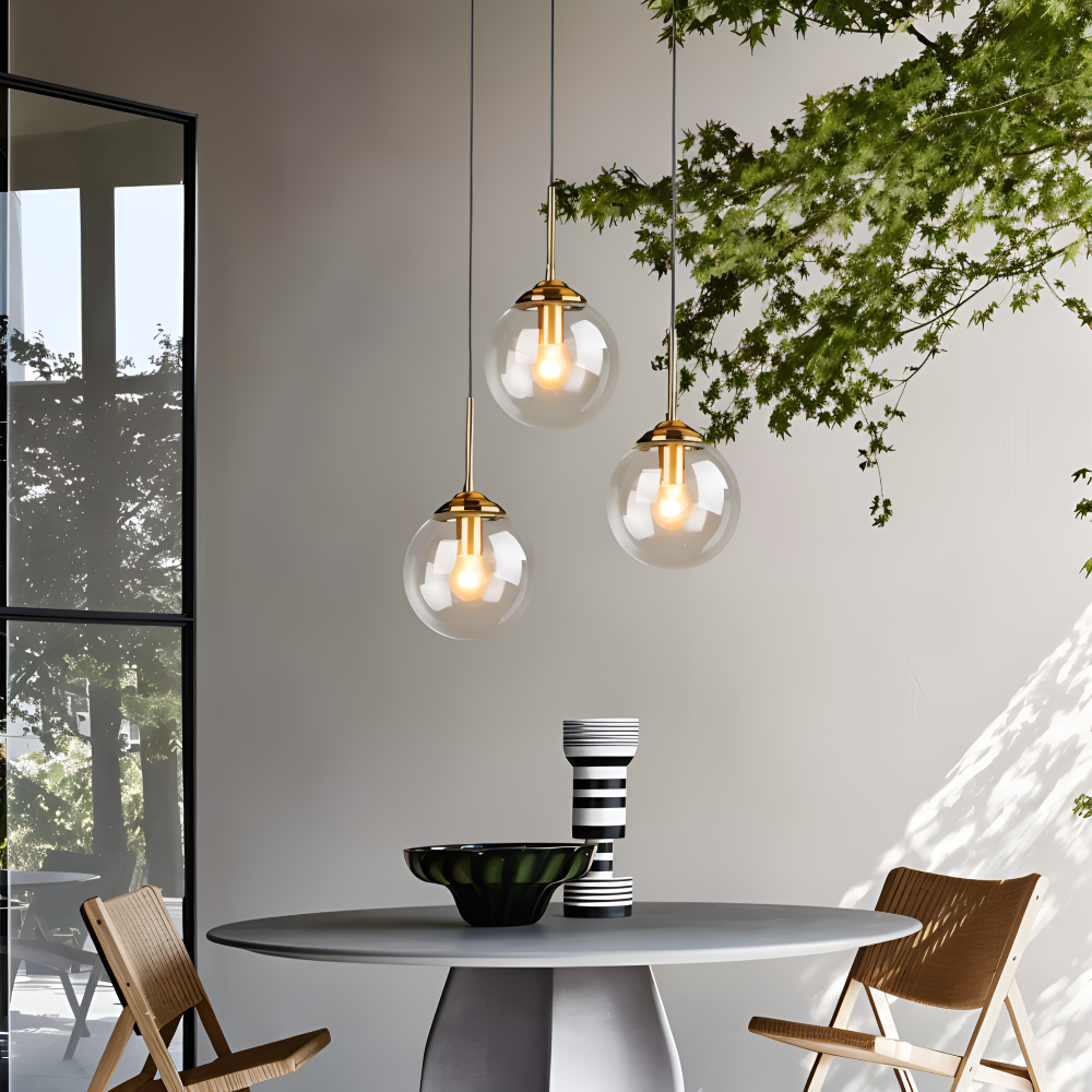 BalLoft Pendellampa - Nordisk LED Glas Hänglampa - Dekorativ Belysning