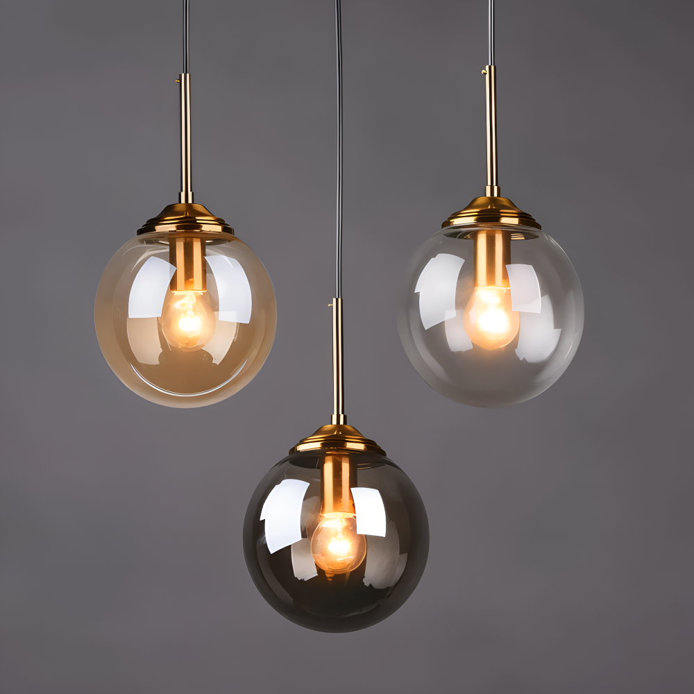 BalLoft Pendellampa - Nordisk LED Glas Hänglampa - Dekorativ Belysning