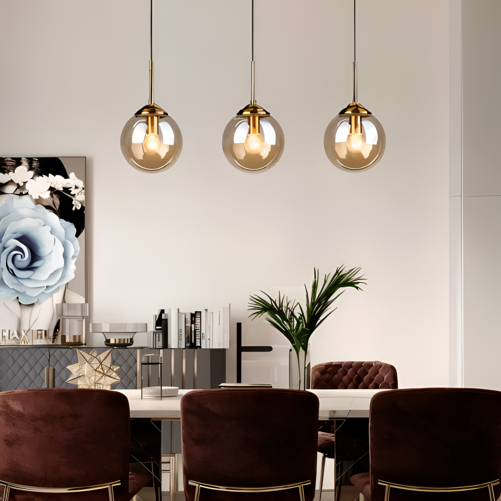 BalLoft Pendellampa - Nordisk LED Glas Hänglampa - Dekorativ Belysning