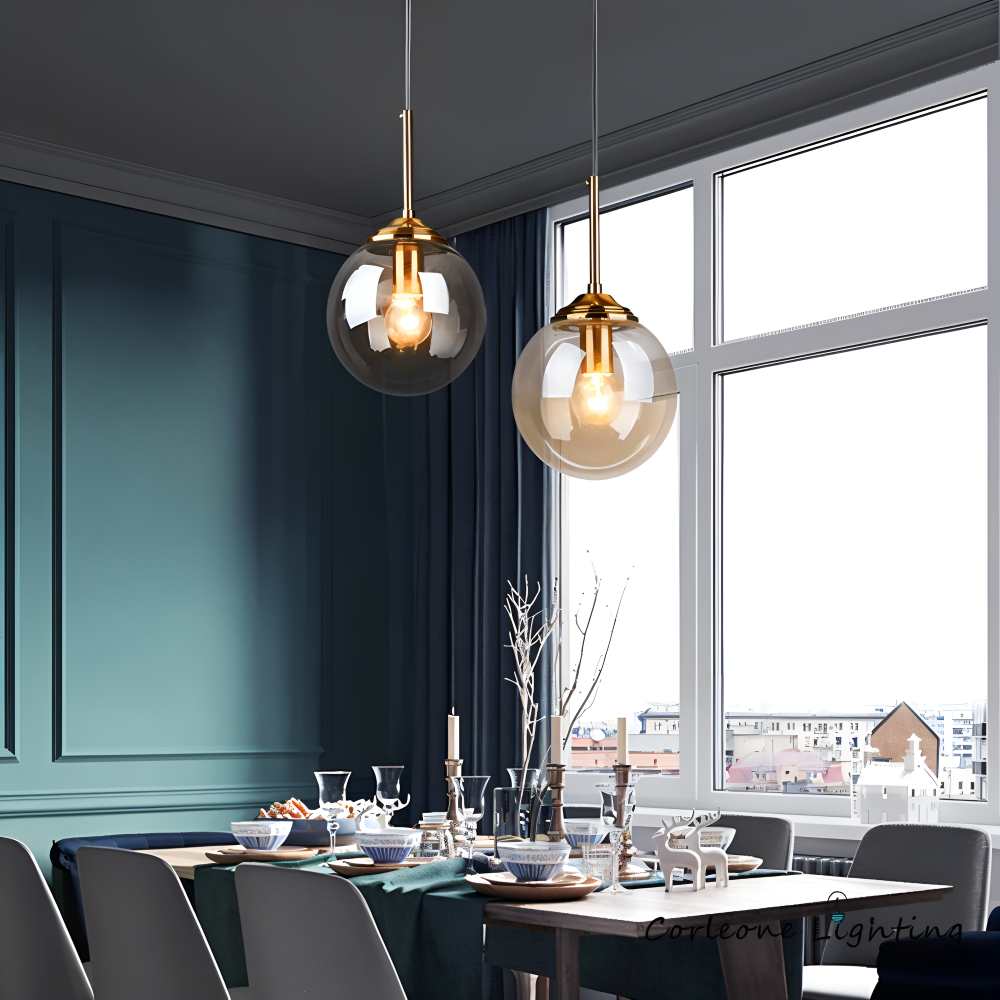 BalLoft Pendellampa - Nordisk LED Glas Hänglampa - Dekorativ Belysning