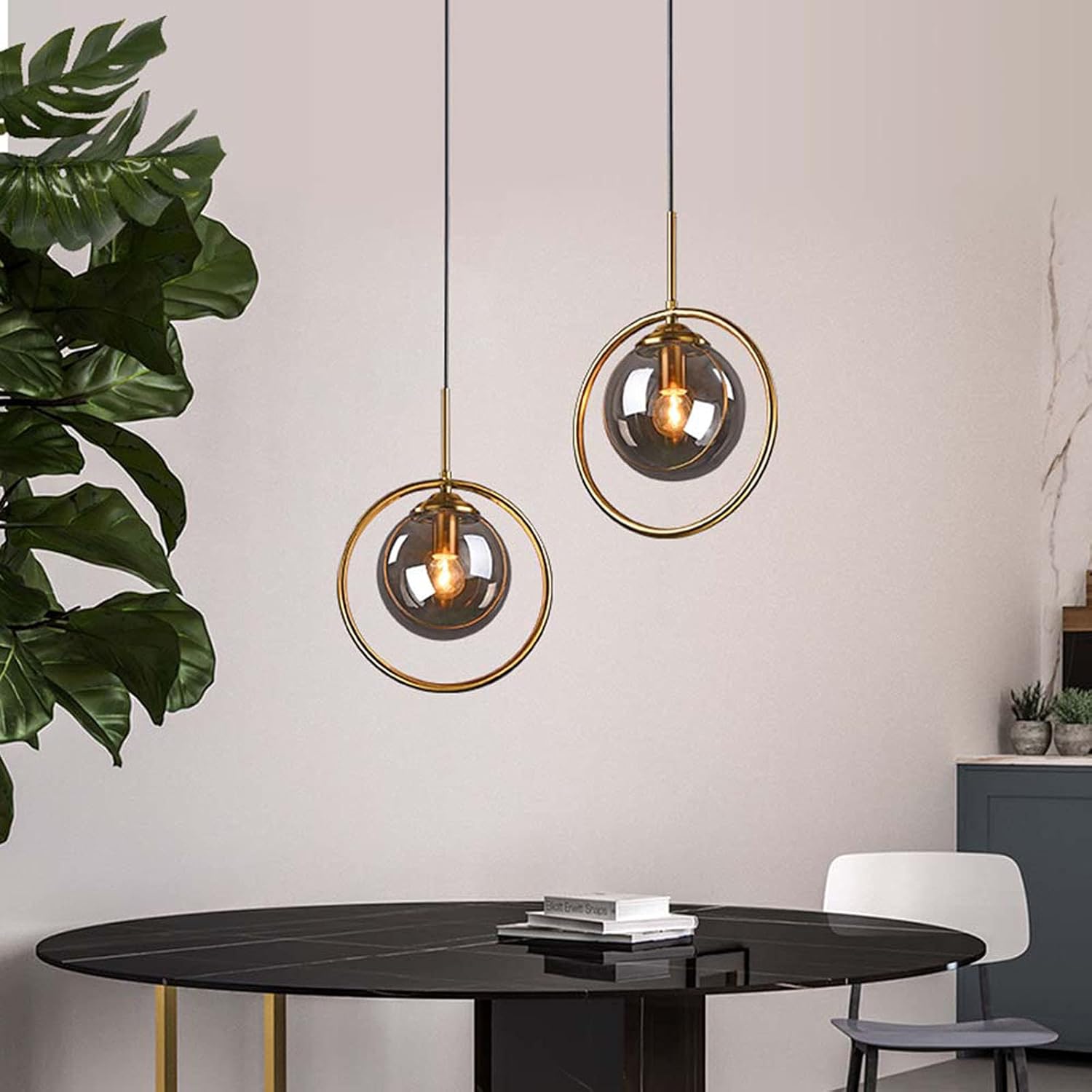 BalLoft Pendellampa - Nordisk LED Glas Hänglampa - Dekorativ Belysning