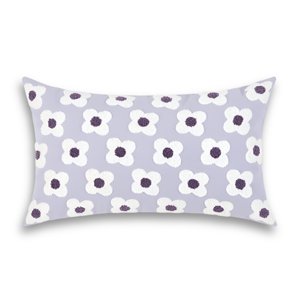 Blooma Soffkuddar - Broderade Fyrkantiga & Rektangulära Blomkuddöverdrag