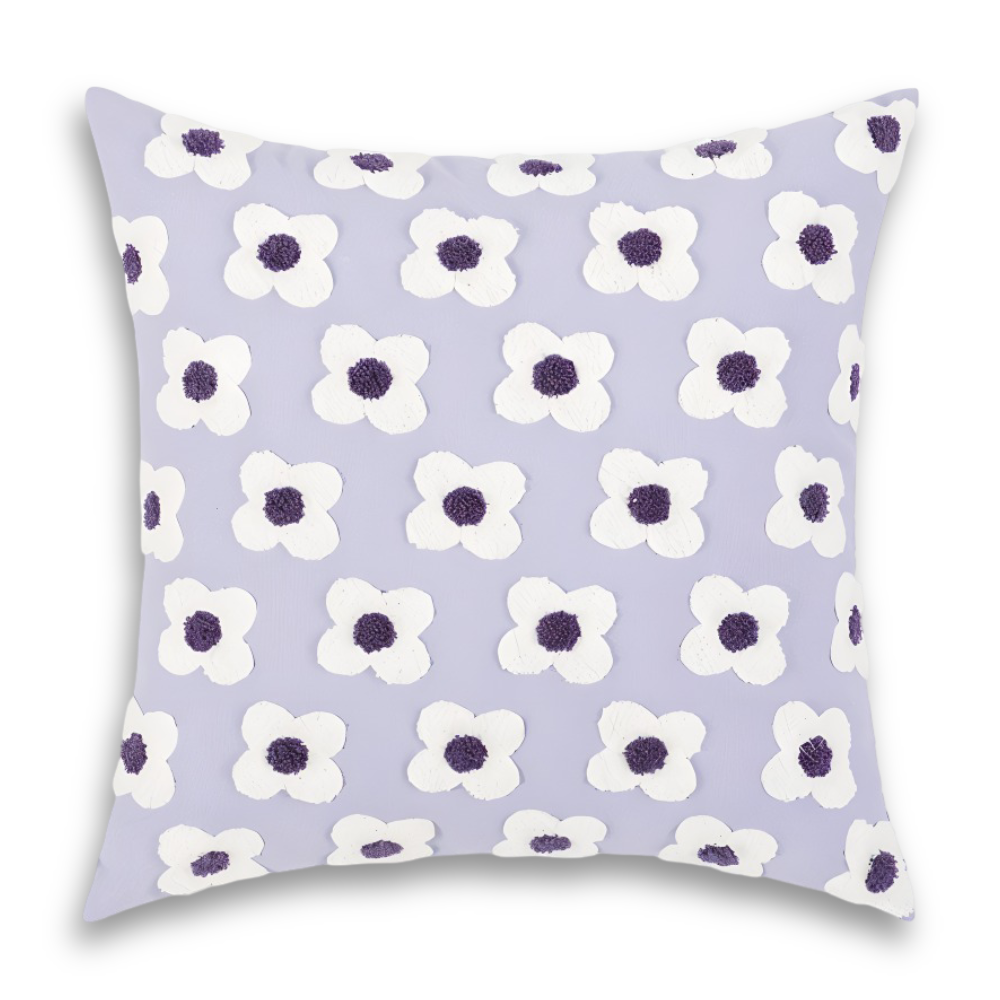 Blooma Soffkuddar - Broderade Fyrkantiga & Rektangulära Blomkuddöverdrag