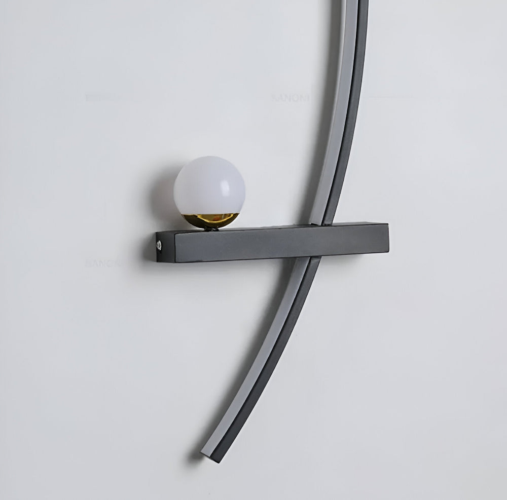 BrightArc Vägglampa - Böjd Vägglampa LED - Arc Line Nattduksbord Vägglampa