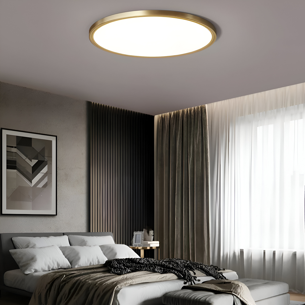 BronzeHalo Taklampa - Ultradun Minimalistisk Rund LED Taklampa