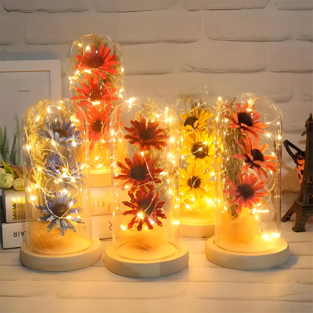 Förtrollande Solros LED Bordslampa för Heminredning