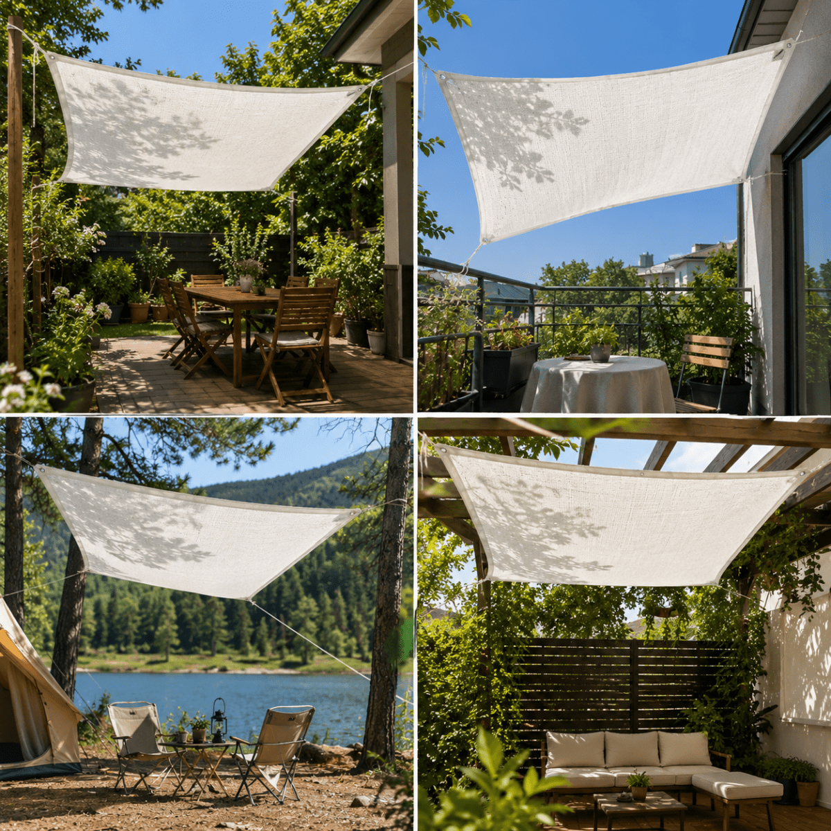 Närbild av HDPE-skuggnät med tät väv och slitstark struktur