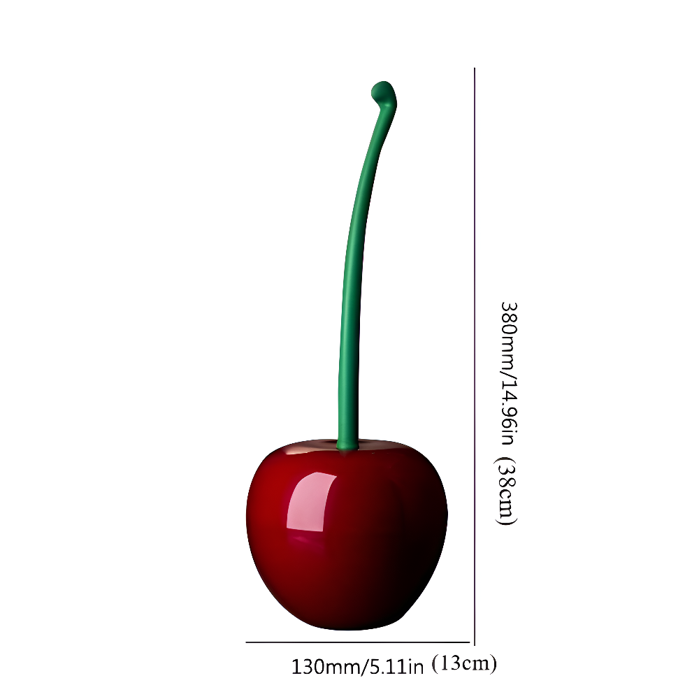 CherryFresh - Stilig toalettborste och hållare för enkel rengöring