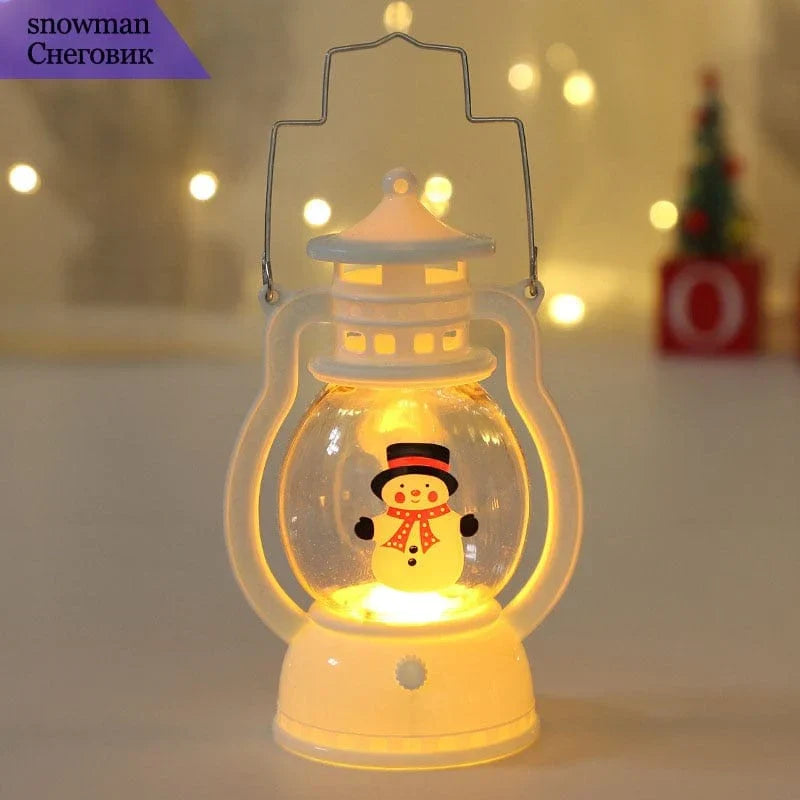 Närbild på lykta för stearinljus och juldekoration