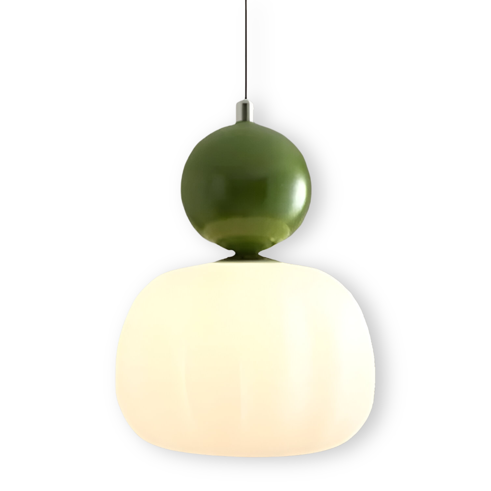 Klassisk Art Deco Pendellampa - Stilfull Crèmefärgad Hänglampa