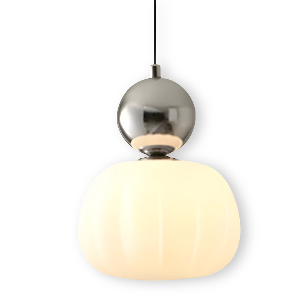 Klassisk Art Deco Pendellampa - Stilfull Crèmefärgad Hänglampa